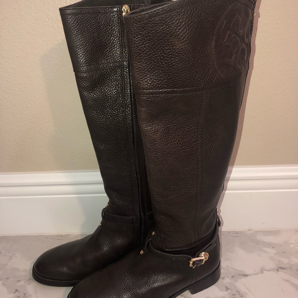 Authentic Tory Burch Marlene Riding Boots